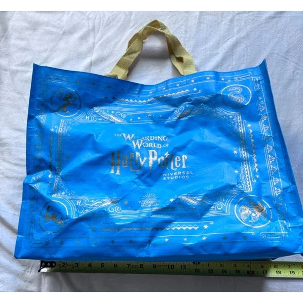 Universal Studios Harry Potter Wizarding World Blue Reusable Tote Bag Large